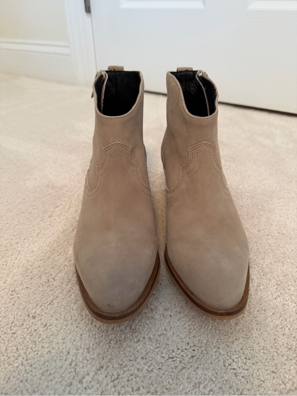 All Saints Women's Suede Western Ankle Booties